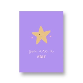 kaart met liefde - you are a star
