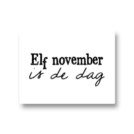 5 stickers - elf november is de dag