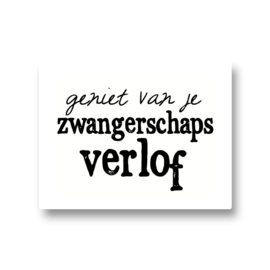 5 stickers - geniet van je zwangerschapsverlof