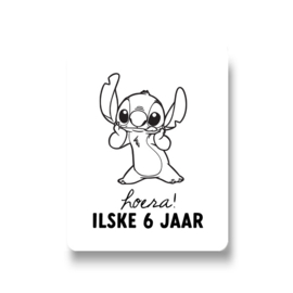 5 naamstickers - stitch