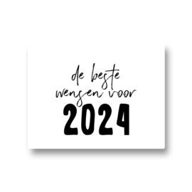 5 stickers - de beste wensen voor 2024