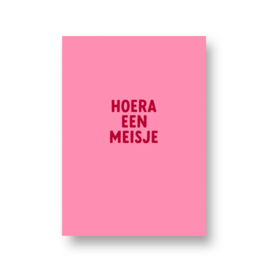 LoLLies kaart - hoera een meisje