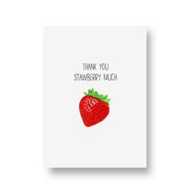 kaart van Opa Muis - thank you strawberry much