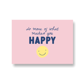 kaart met liefde - do more of what makes you happy