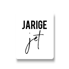 5 stickers - jarige jet