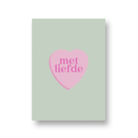 kaart met liefde - met liefde