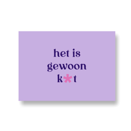 kaart met liefde - het is gewoon kut