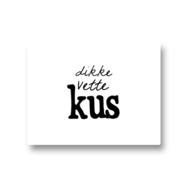 5 stickers - dikke vette kus