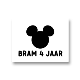 5 naamstickers - mickey mouse