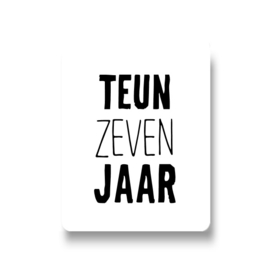 5 naamstickers - (teun)