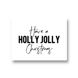 5 stickers - have a holly jolly christmas