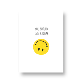 kaart van Opa Muis - you should take a break