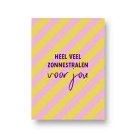 LoLLies kaart - heel veel zonnestralen voor jou