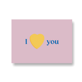 kaart met liefde - I love you