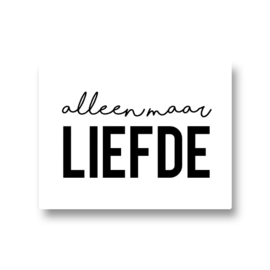 5 stickers - alleen maar liefde