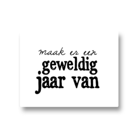 5 stickers - maak er een geweldig jaar van