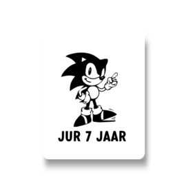 5 naamstickers - sonic