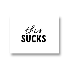 5 stickers - this sucks