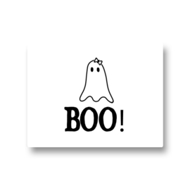 5 stickers - boo meisjes spook