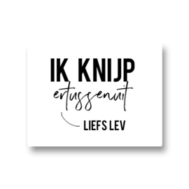 5 naamstickers - ik knijp ertussenuit