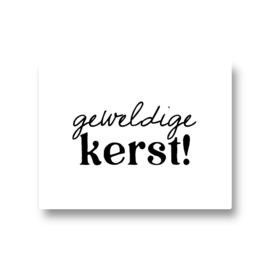 5 stickers - geweldige kerst!