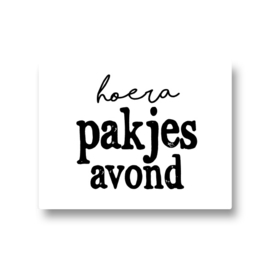 5 stickers - hoera pakjesavond