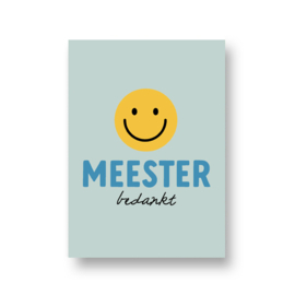 kaart - meester bedankt