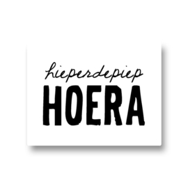 5 stickers - hieperdepiep hoera