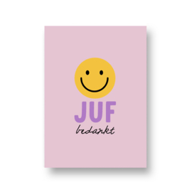 kaart - juf bedankt