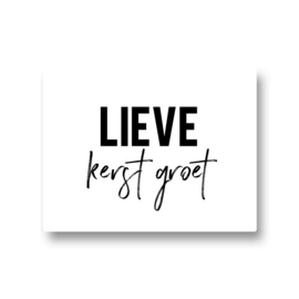 5 stickers - lieve kerst groet