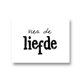 5 stickers - vier de liefde