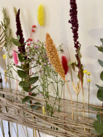 Droogbloemen ring / krans vanaf