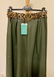 Fake leather rok GROEN