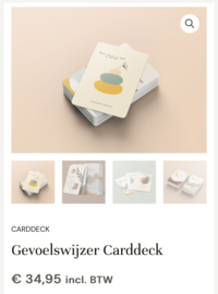 Gevoelswijzer carddeck en werkboek JOSTA