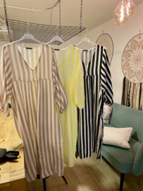 Lange zomerjurk streep 6 kleuren