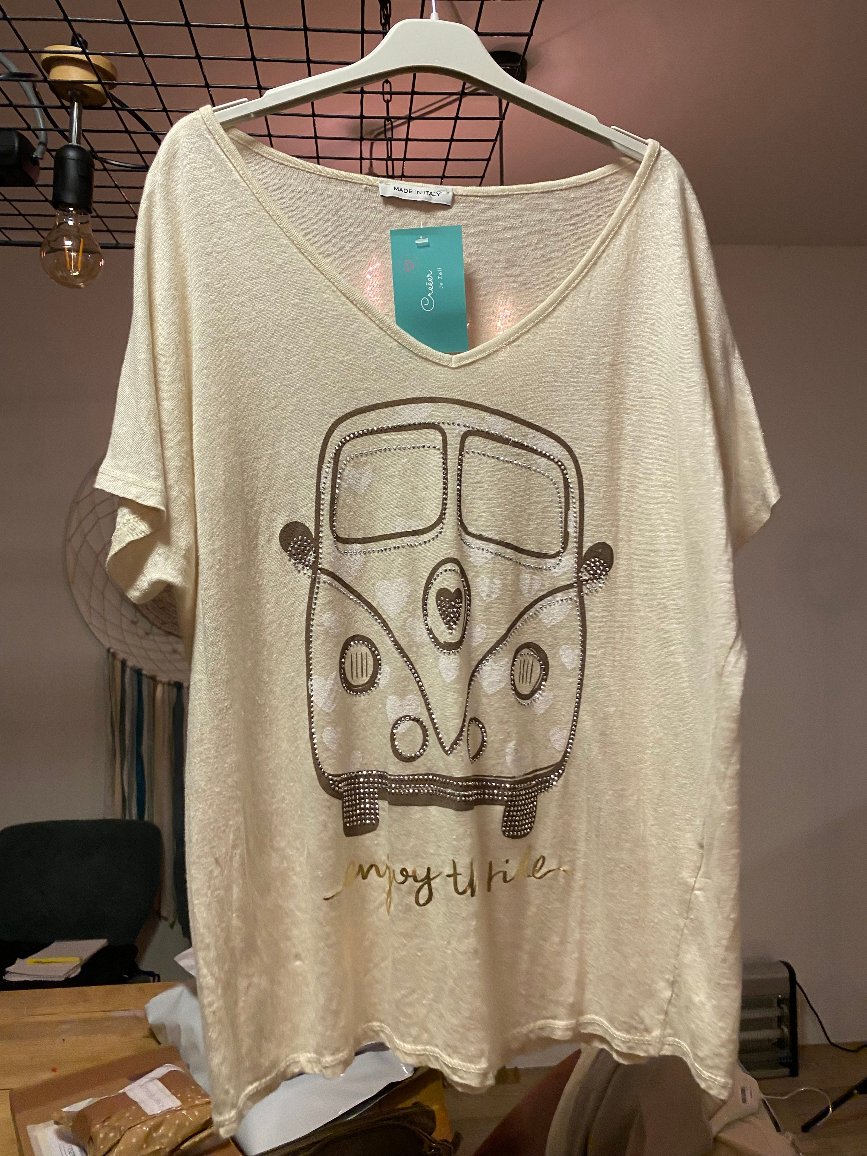 T shirt Volkswagen busje strass