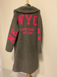 TEDDY jas New York Grijs