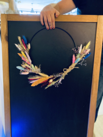 Droogbloemen ring / krans vanaf