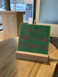 Tegeltje Met een dekentje