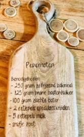 Tapasplank houtbranden
