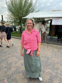 Blouse wafelkatoen KORT