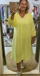 Lange zomerjurk streep 6 kleuren
