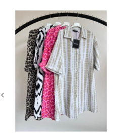 Blouse wafelkatoen LANG