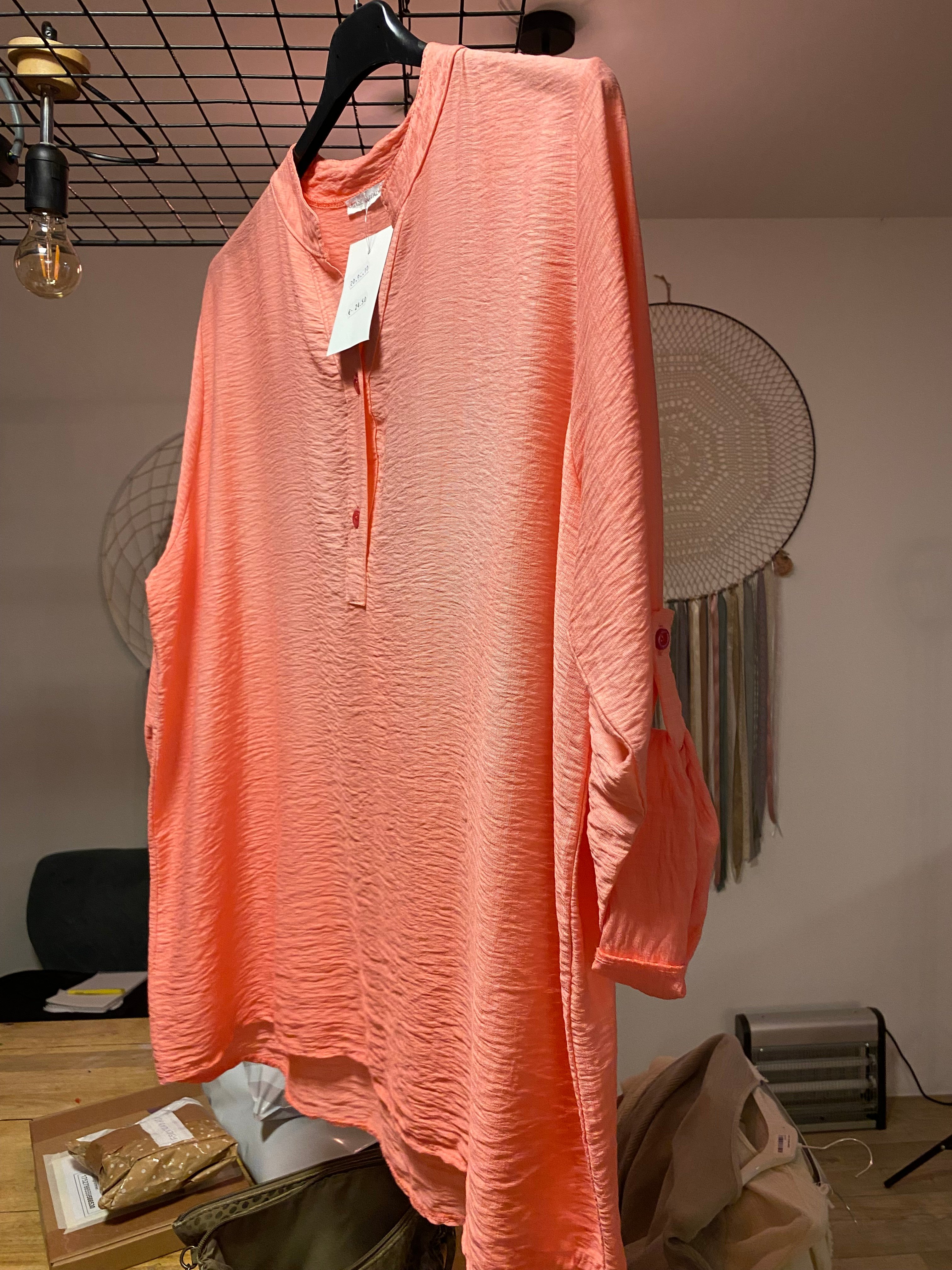 Blouse koraal roze