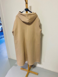 Fleece trui jurk BEIGE