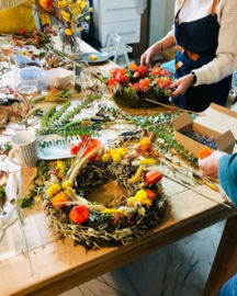 Droogbloemen ring / krans