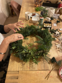Kerst krans 🎅🏻 vers groen en deco!!