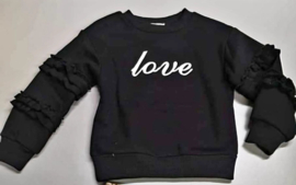 Sweater Love zwart