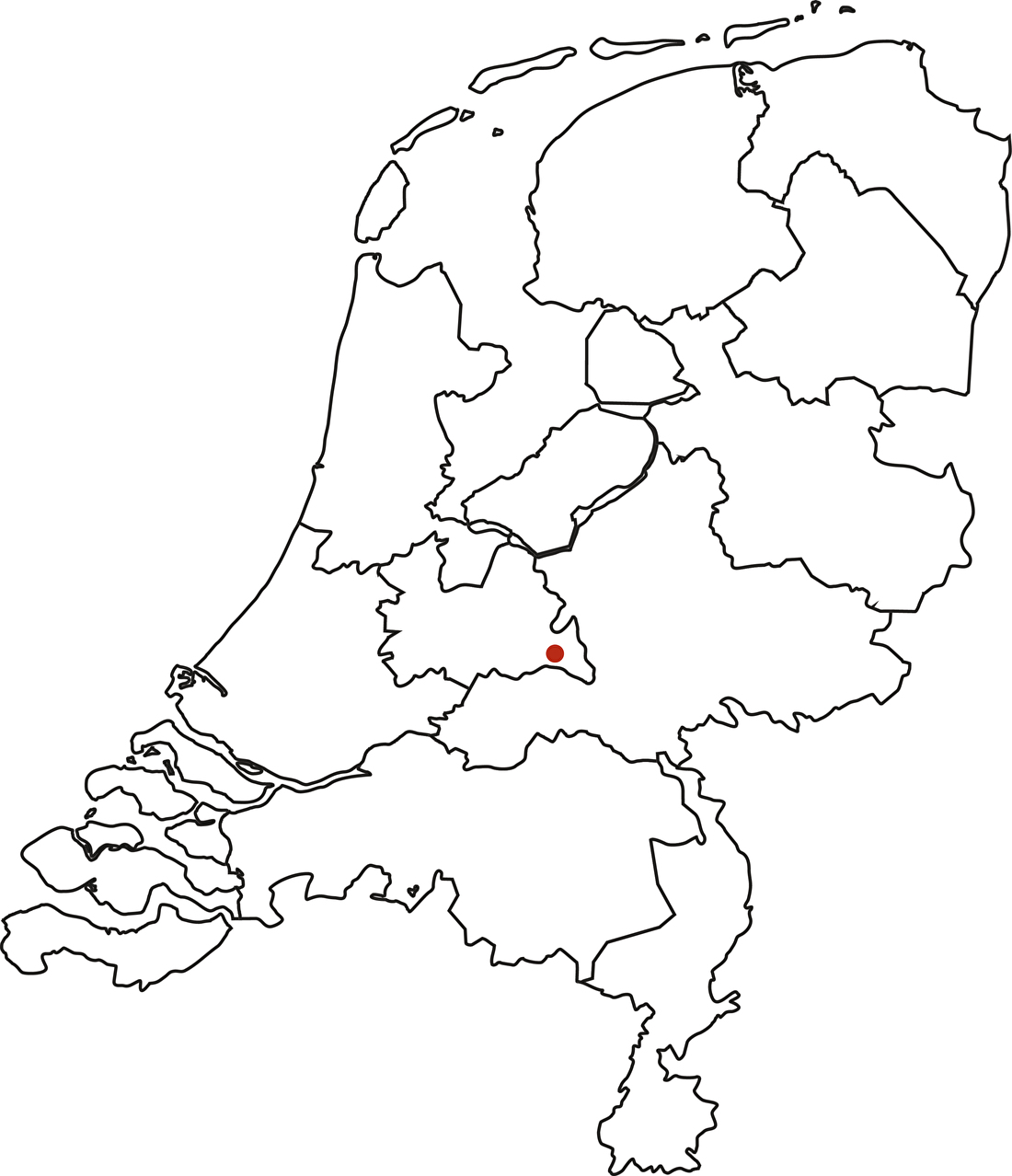 Locatie Domein tussen Rug en Rijn