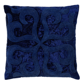 AVALON - Sierkussen velvet 45x45 cm Insignia Blue - blauw